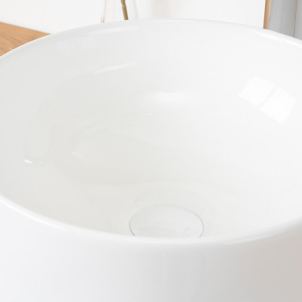 Vasque en céramique ronde 41 cm AXEL blanc, WANDA COLLECTION