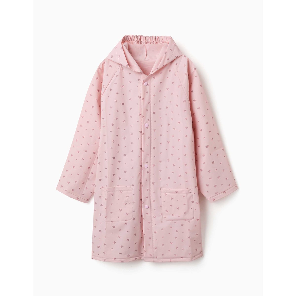 Cape de pluie avec capuche et imprimé floral rose clair, ZIPPY
