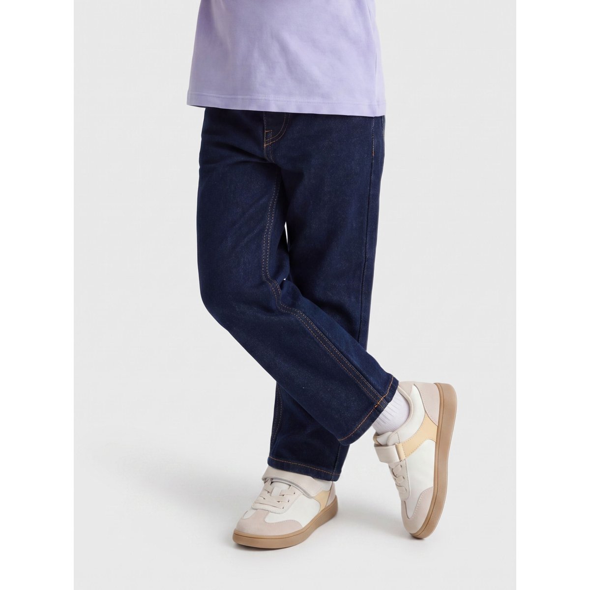 Jean Coupe Droite dark blue denim, KIDS ONLY