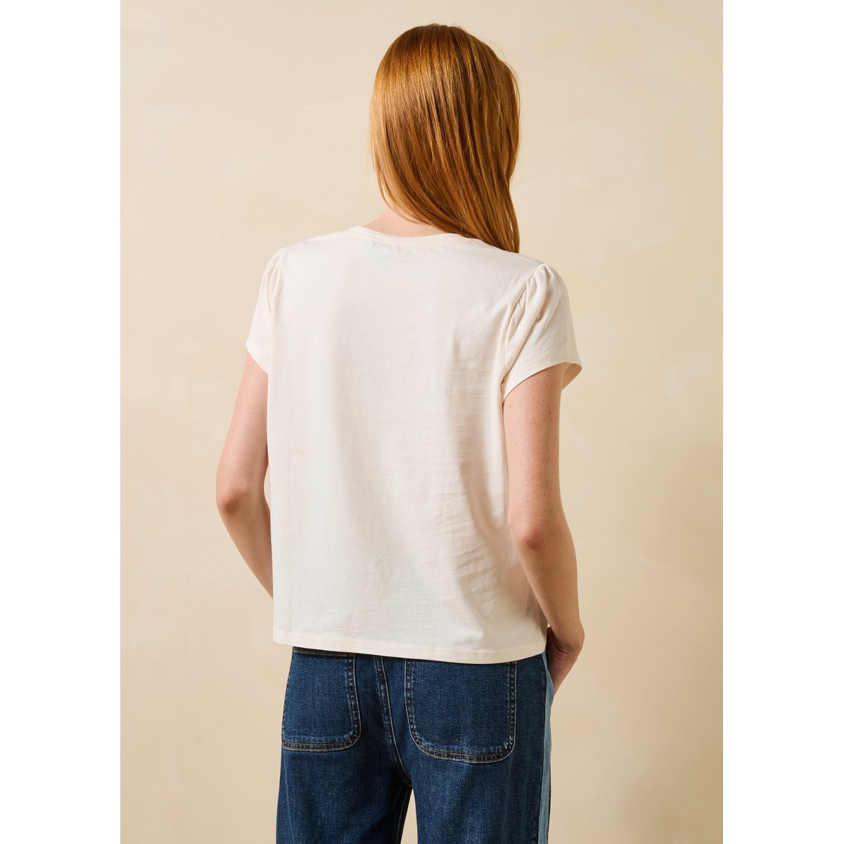 T-shirt manches courtes en coton biologique sahara, LA FEE MARABOUTEE