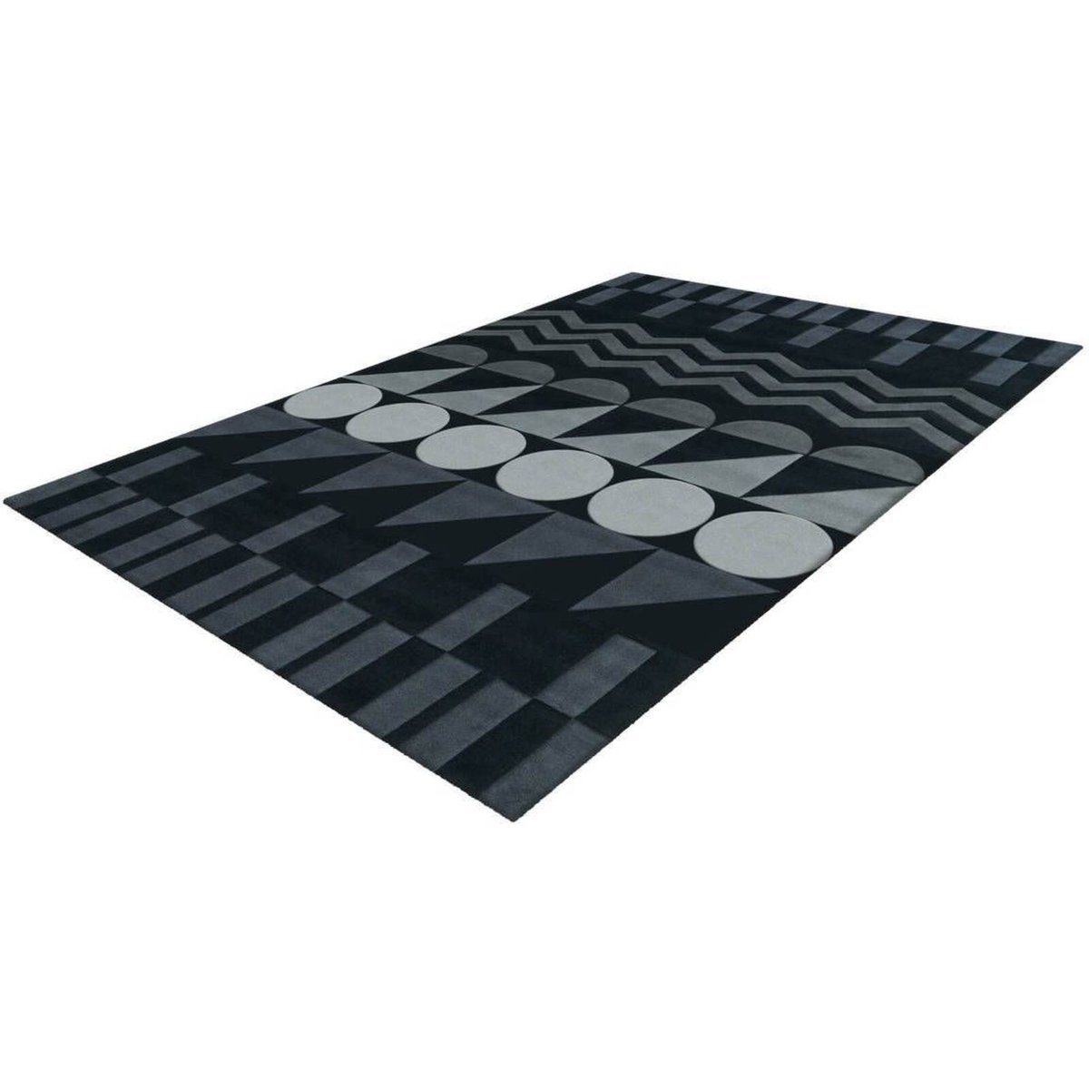 Tapis rectangulaire tufté main, Esprit gris, ARTE ESPINA