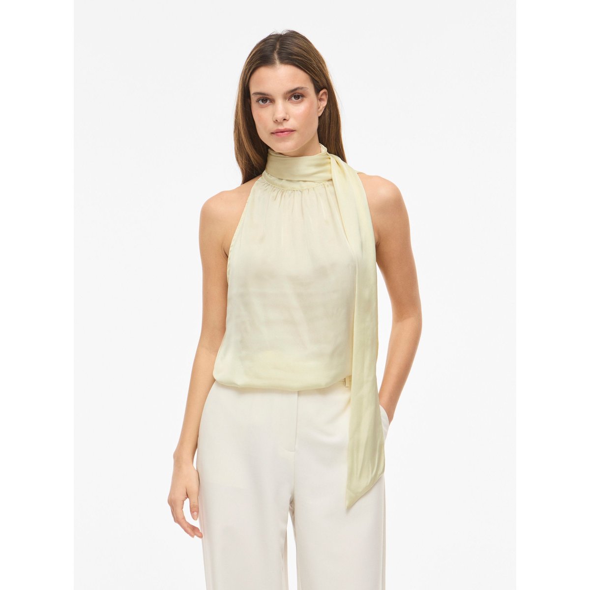 Top Sans Manches pastel yellow, VILA