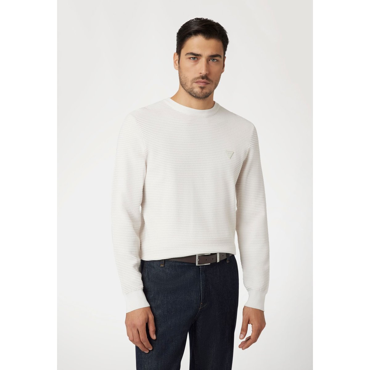 Pull En Viscose Mélangée gris, GUESS