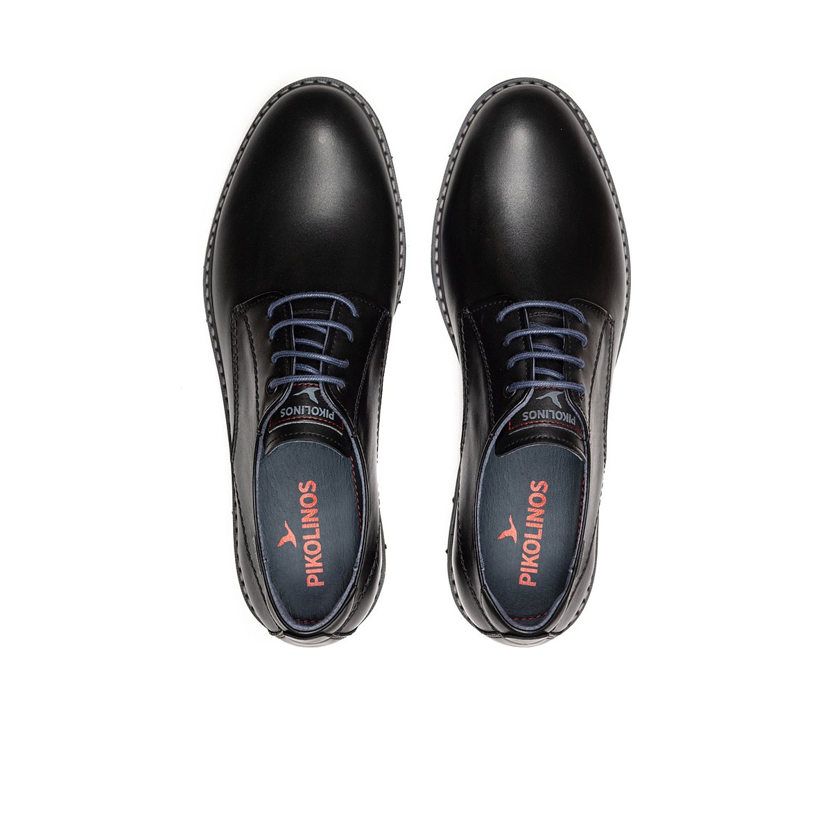 Chaussures à lacets cuir Alarcon black, PIKOLINOS