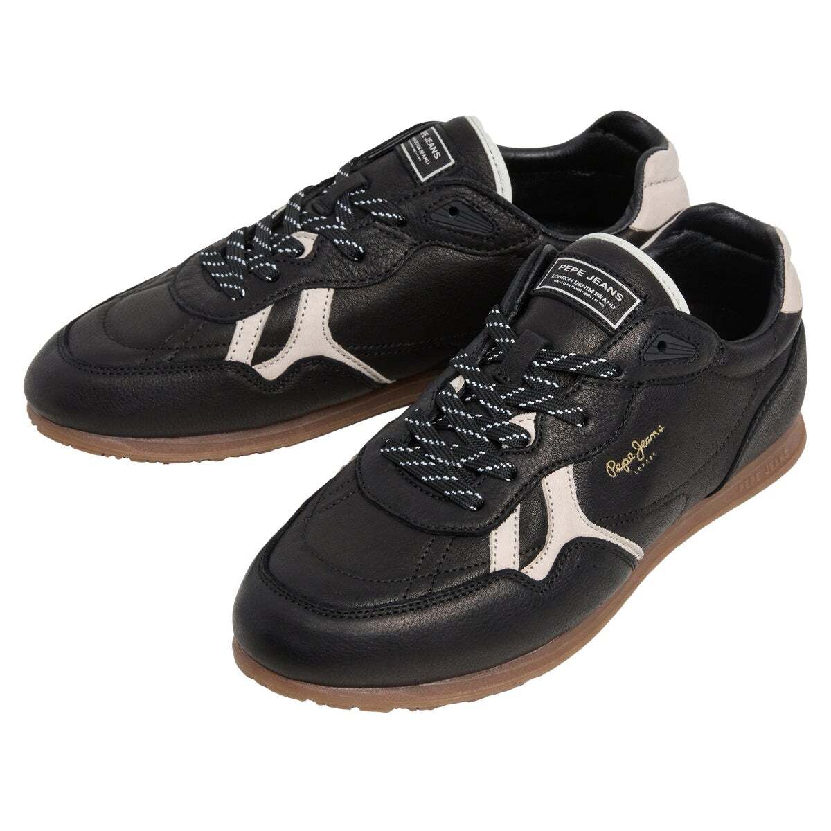 Daze - Sneakers Rétro En Cuir noir, PEPE JEANS