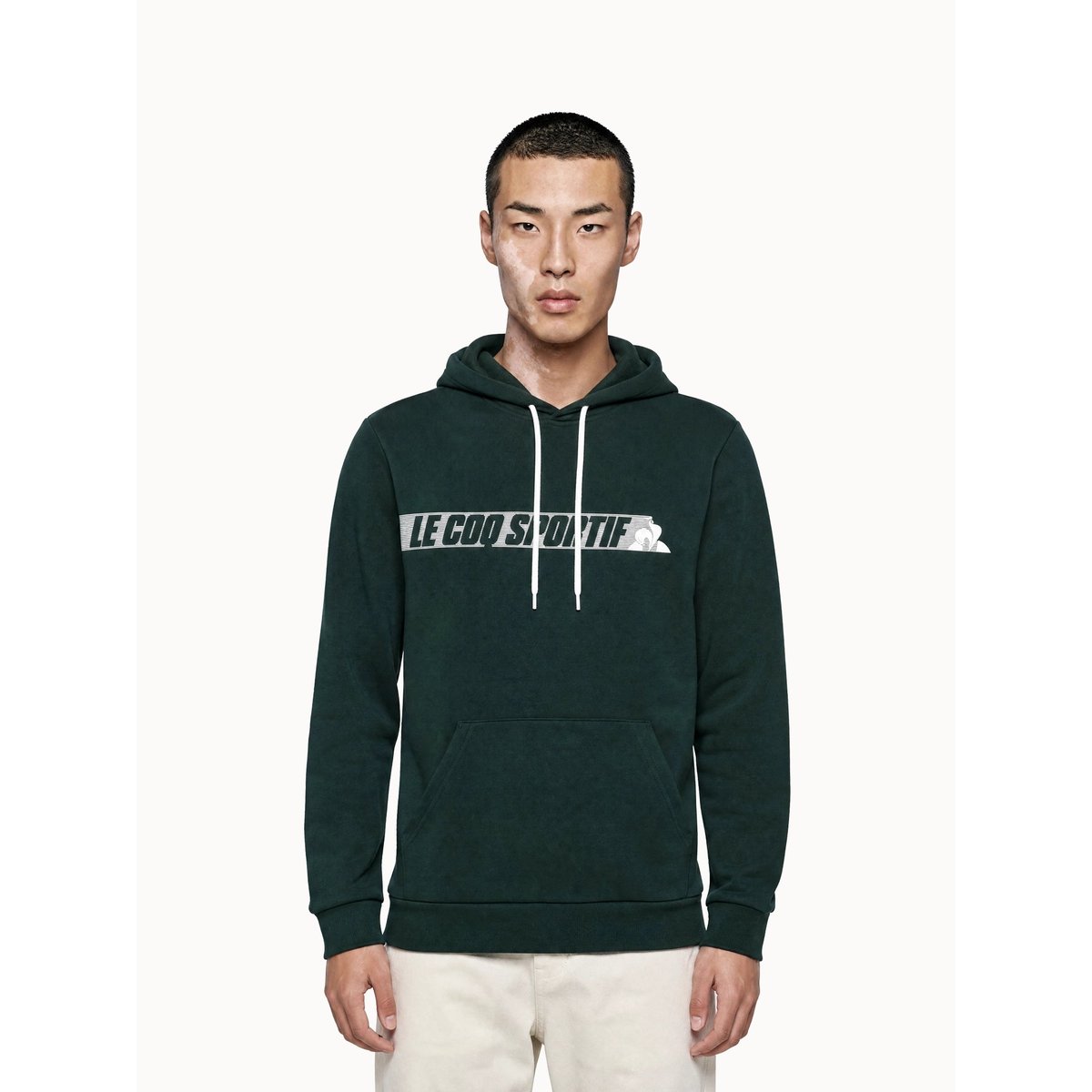 Sweat à capuche Contemporain vert, LE COQ SPORTIF