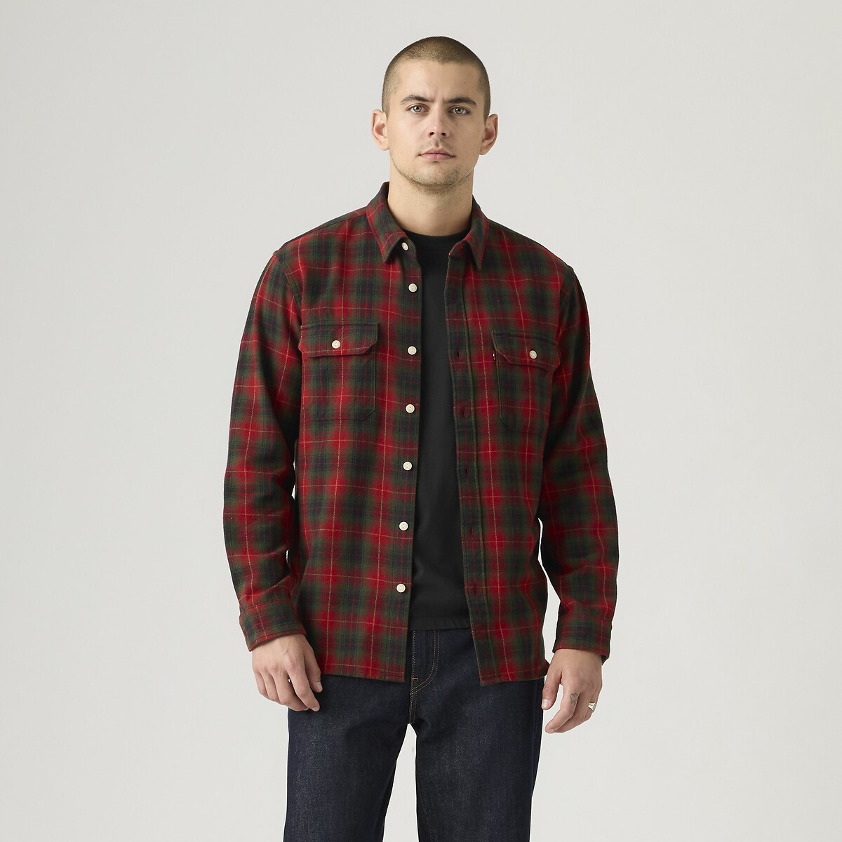 Geruit overhemd Jackson Worker geruit rood, LEVI'S