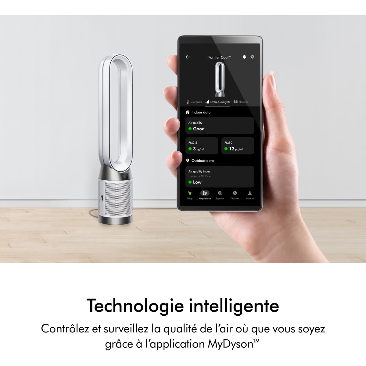 Purificateur d'air, ventilateur Cool PC1 - TP11 couleur unique, DYSON