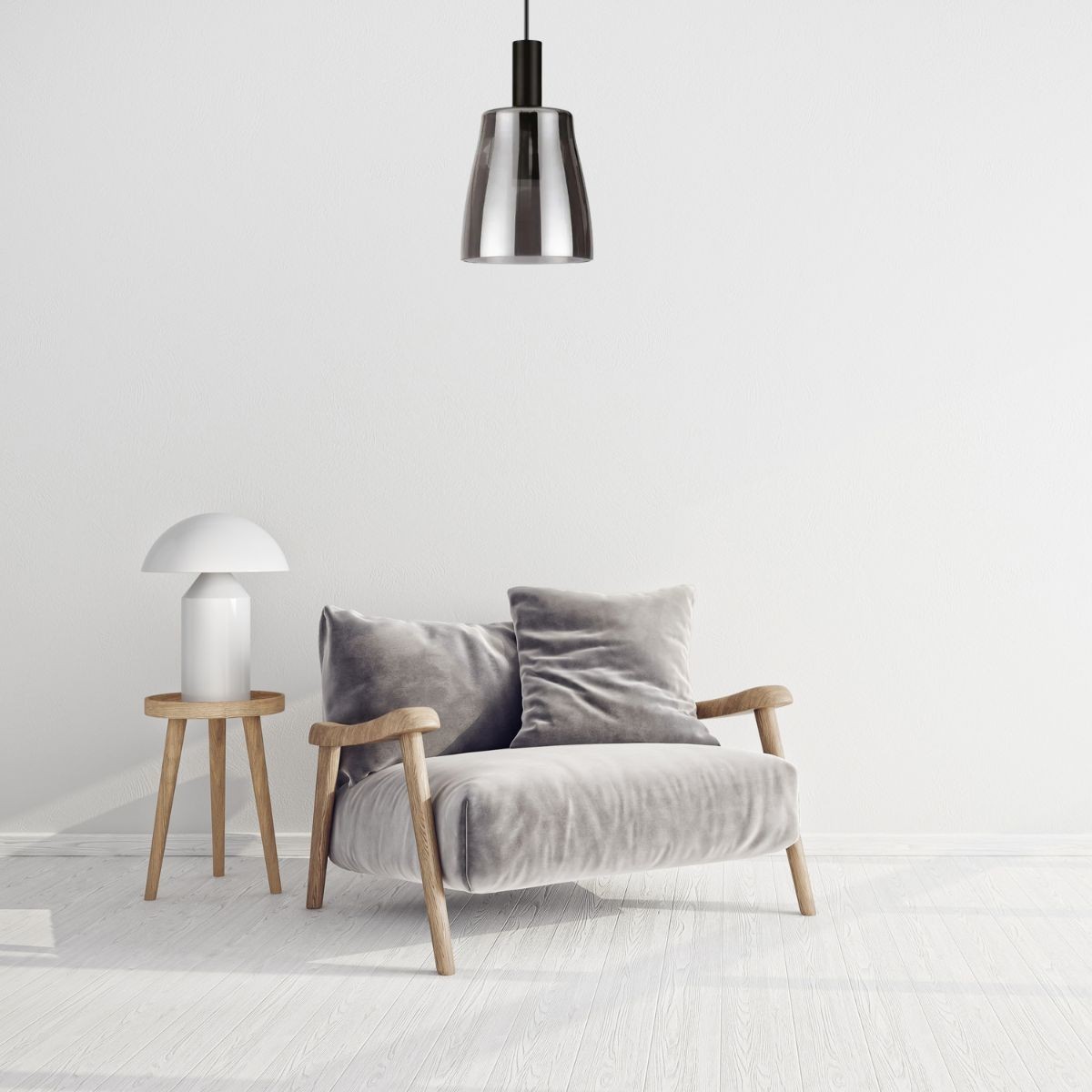 Suspension    COCO argenté, IDEAL LUX