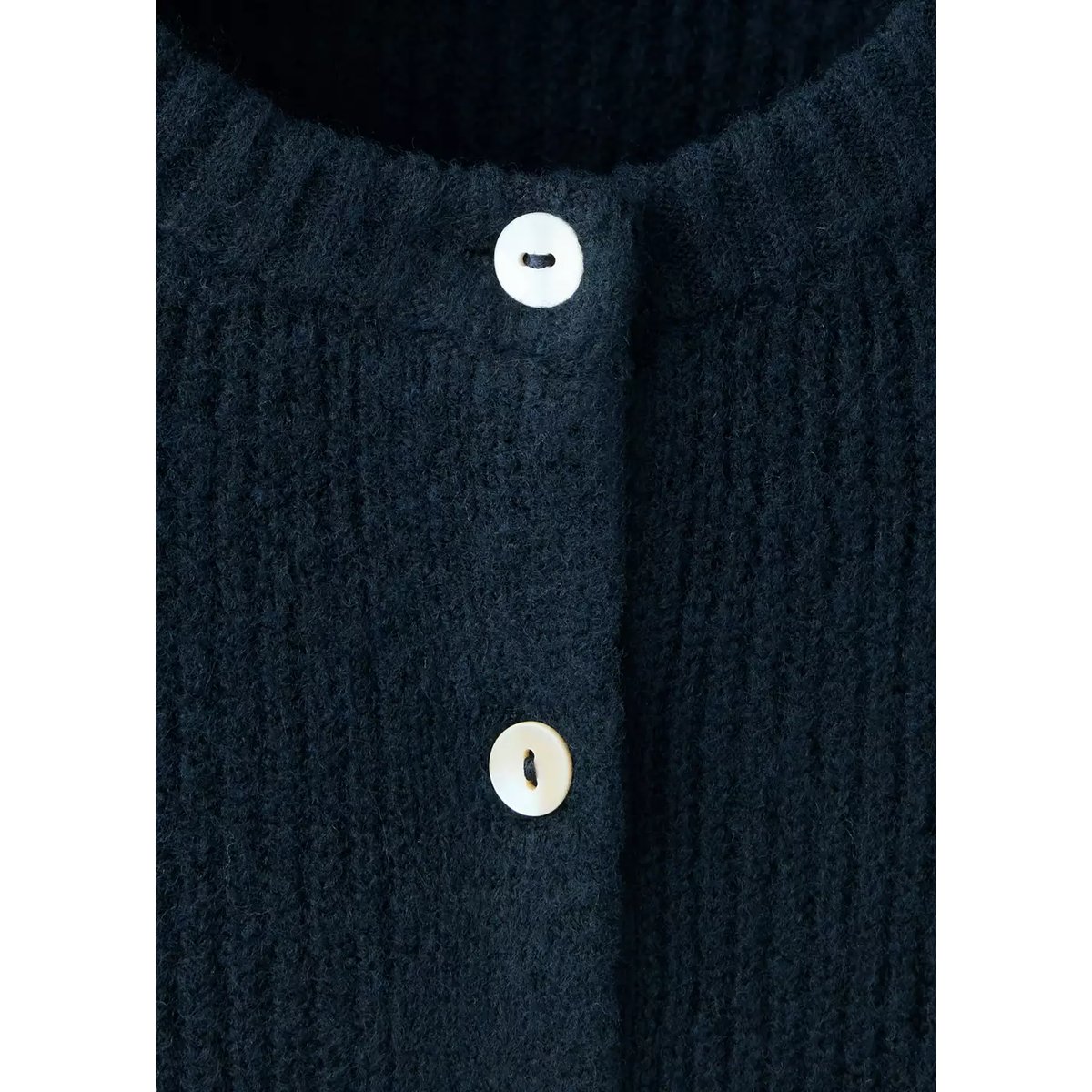 Cardigan côtelé avec boutons bleu marine, MANGO TEEN