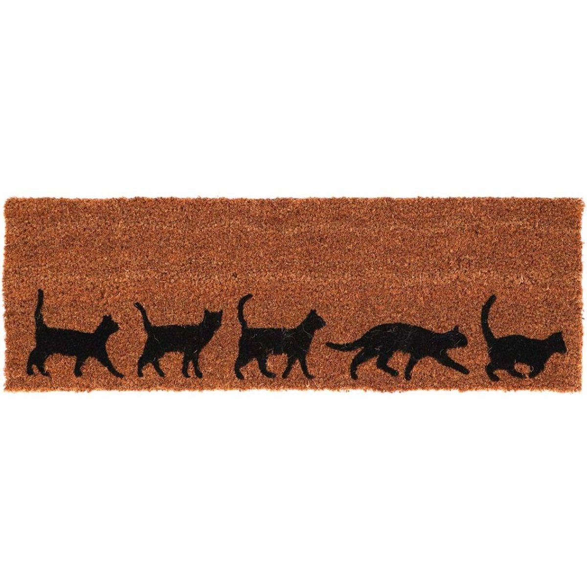 Paillasson en fibres de coco Evolution 75 x 25 cm Chats brown, BEST FOR BOOTS