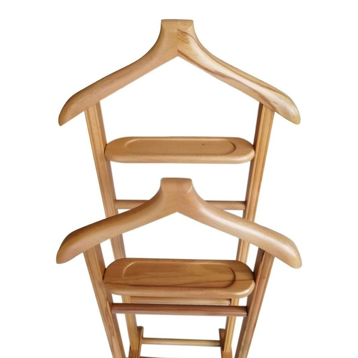 Valet de chambre double portant en bois SITIA bois clair, PIER IMPORT