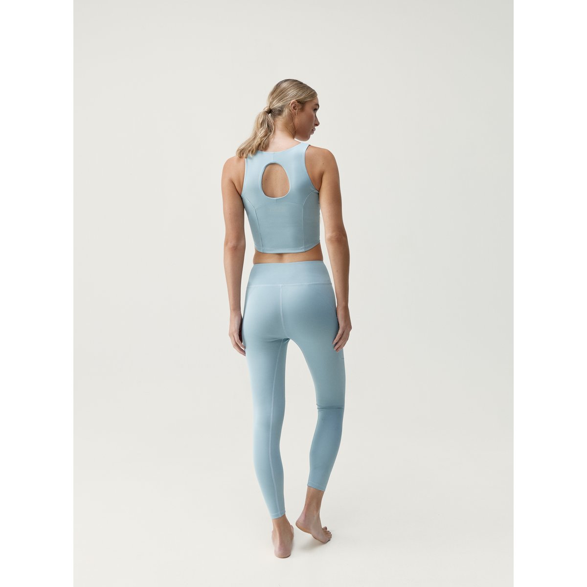 Legging de sport 7/8 Performance GODO bleu, BORN