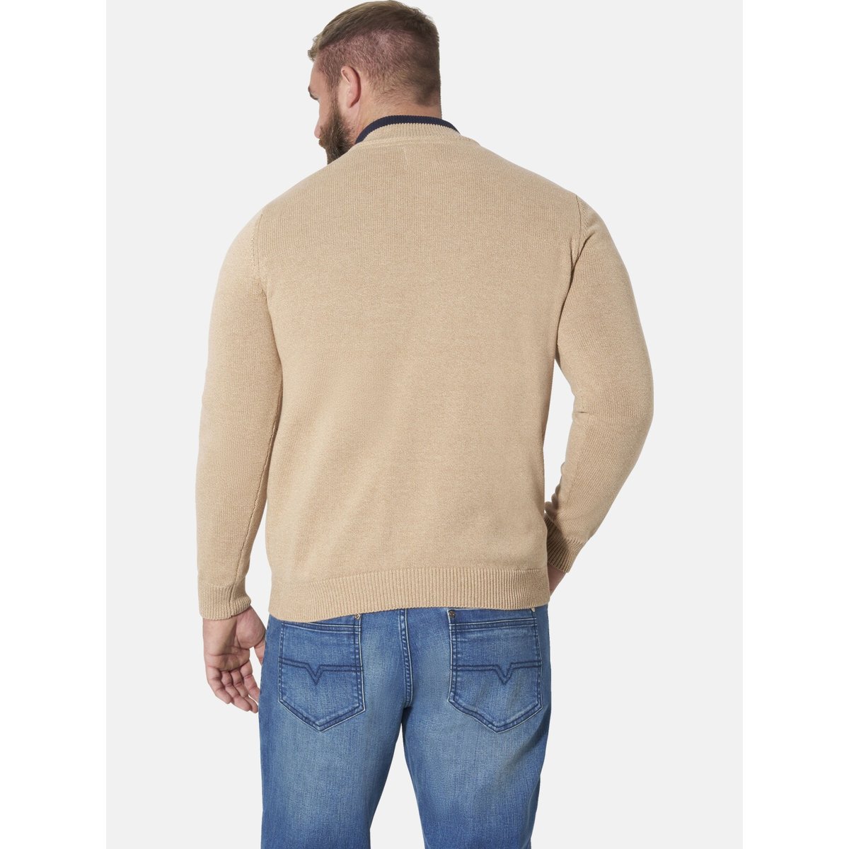 Pull KOBBE beige mélange, JAN VANDERSTORM