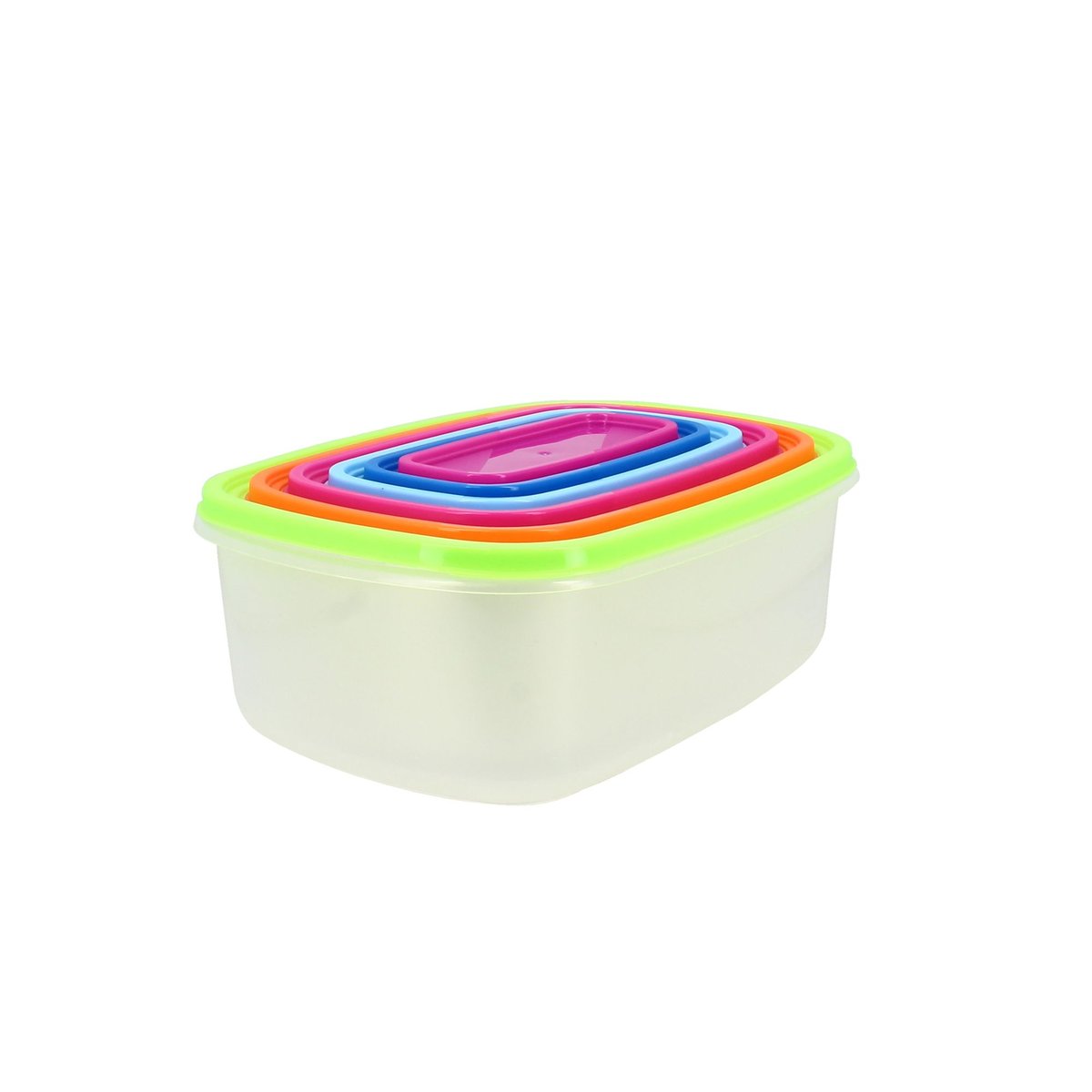 Set de 6 boîtes hermétiques en plastique multicolore, MENASTYL