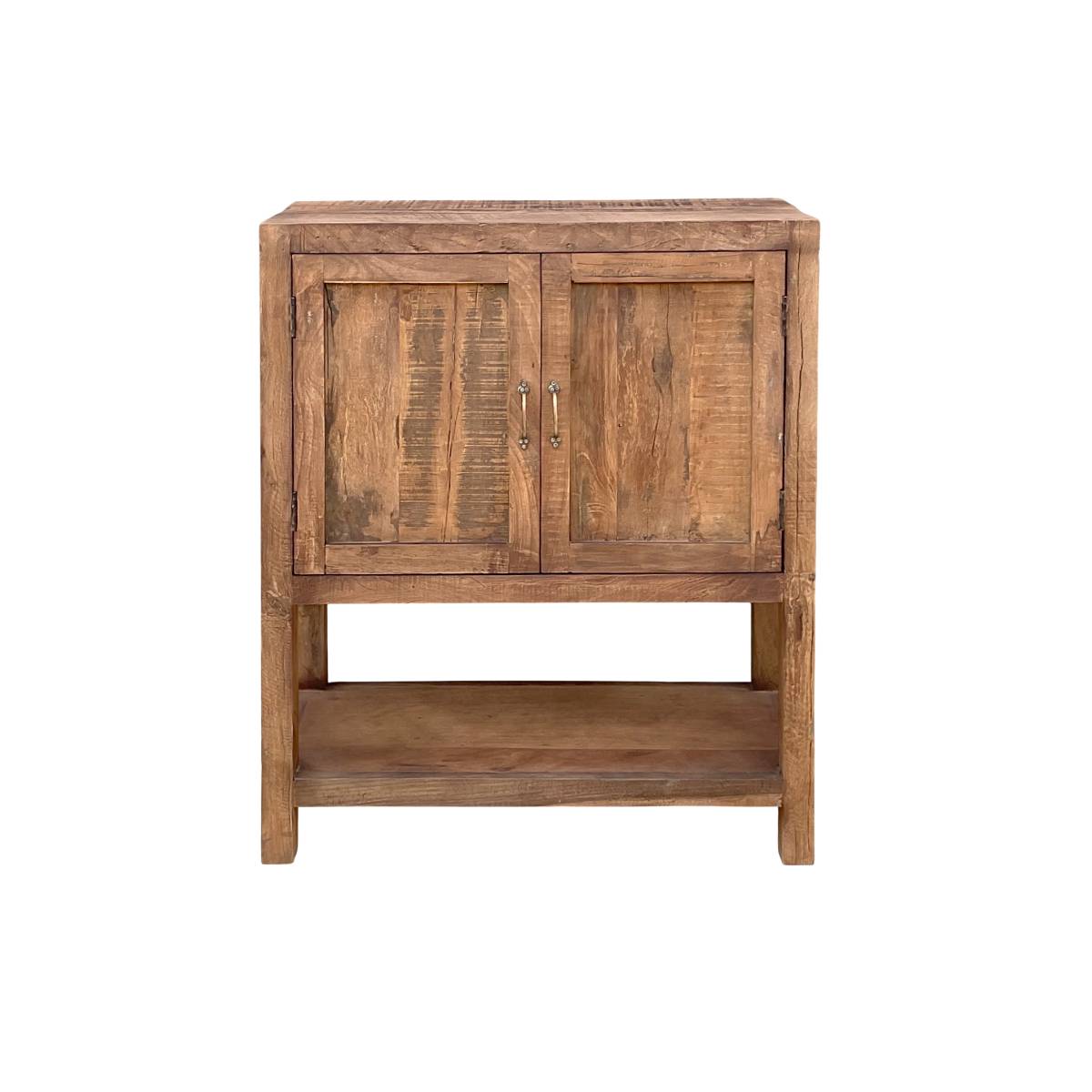 Armoire en bois recyclé MARISOL bois foncé, MADE IN MEUBLES 