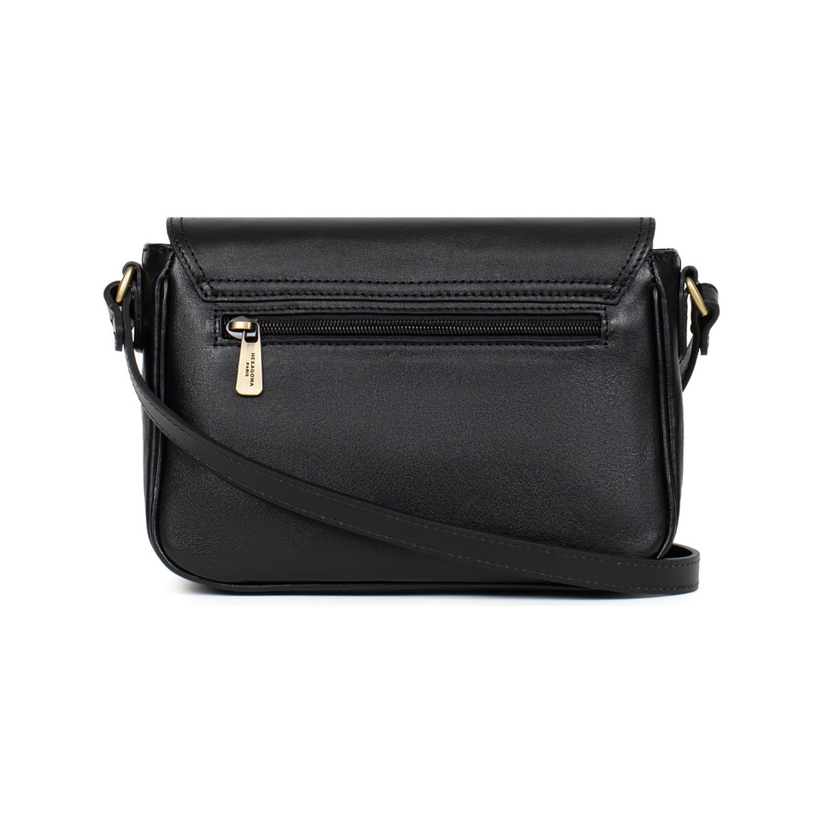 Sac porté travers ONDINE noir, HEXAGONA