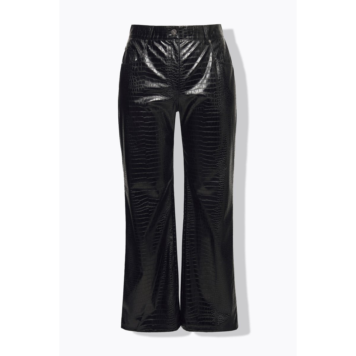 Pantalon large en similicuir Mary noir, ULLA POPKEN