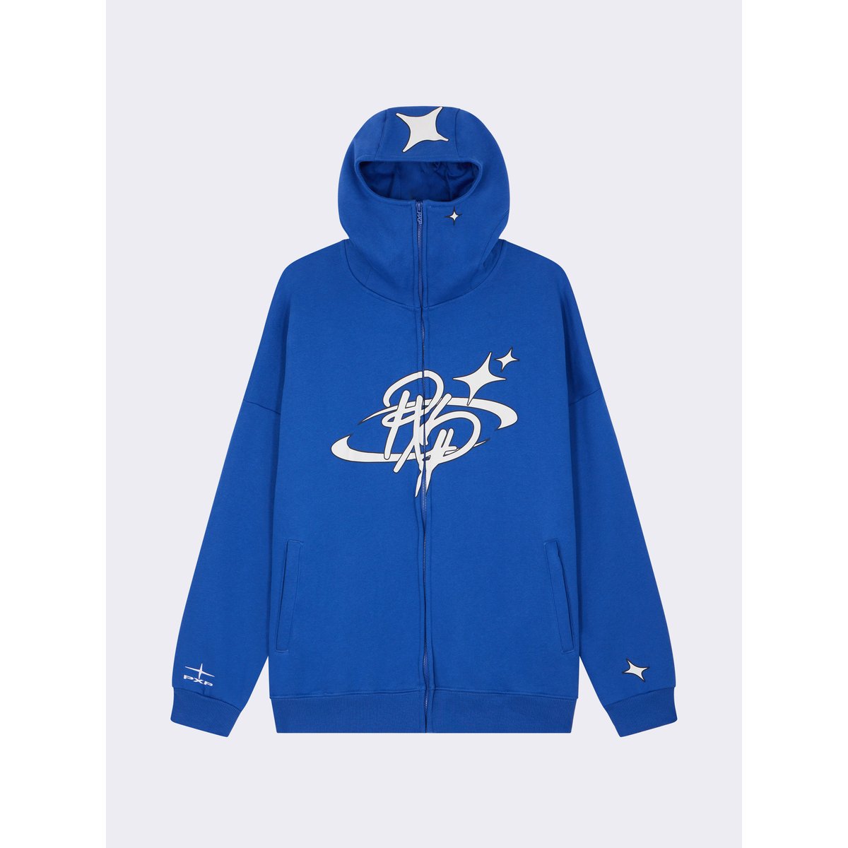 Sweat à capuche zippé Kalash x PXP bleu électrique 2, PROJECT X