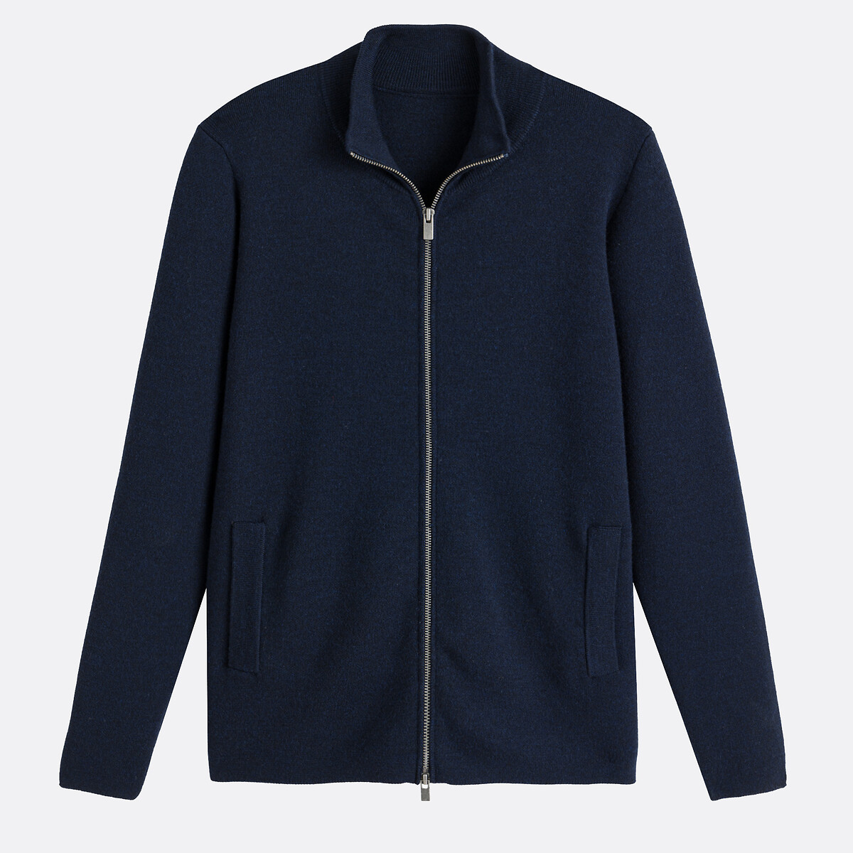 Gilet zippé mérinos, Signature, SEBASTIEN bleu marine, LA REDOUTE COLLECTIONS