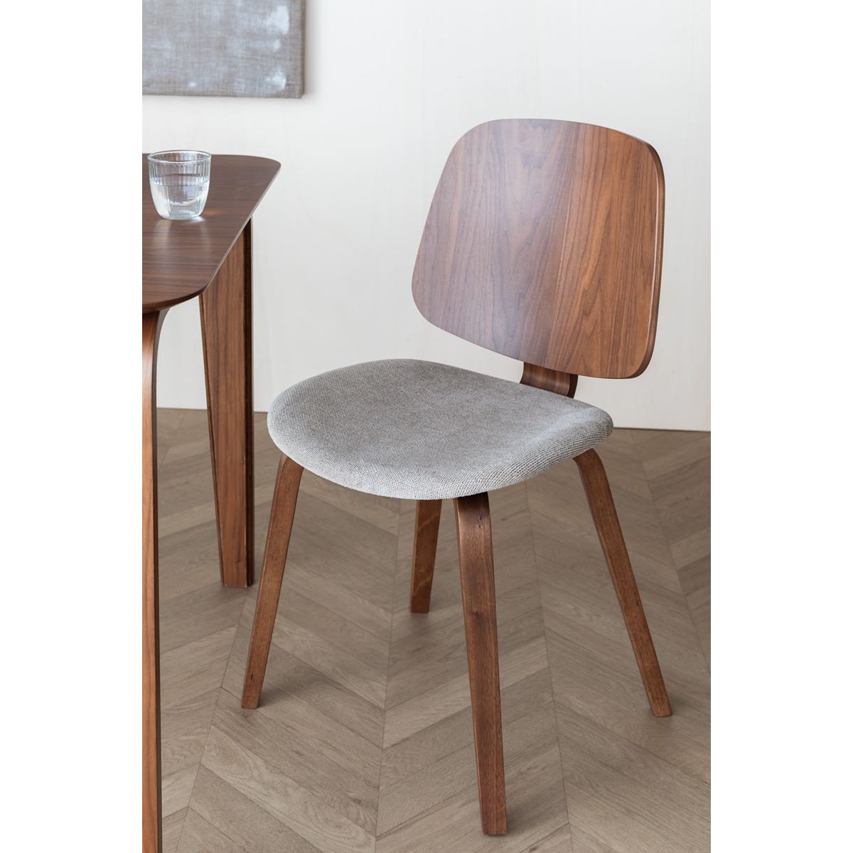 Chaise design en bois (lot de 2), WALDEN marron, BOITE A DESIGN