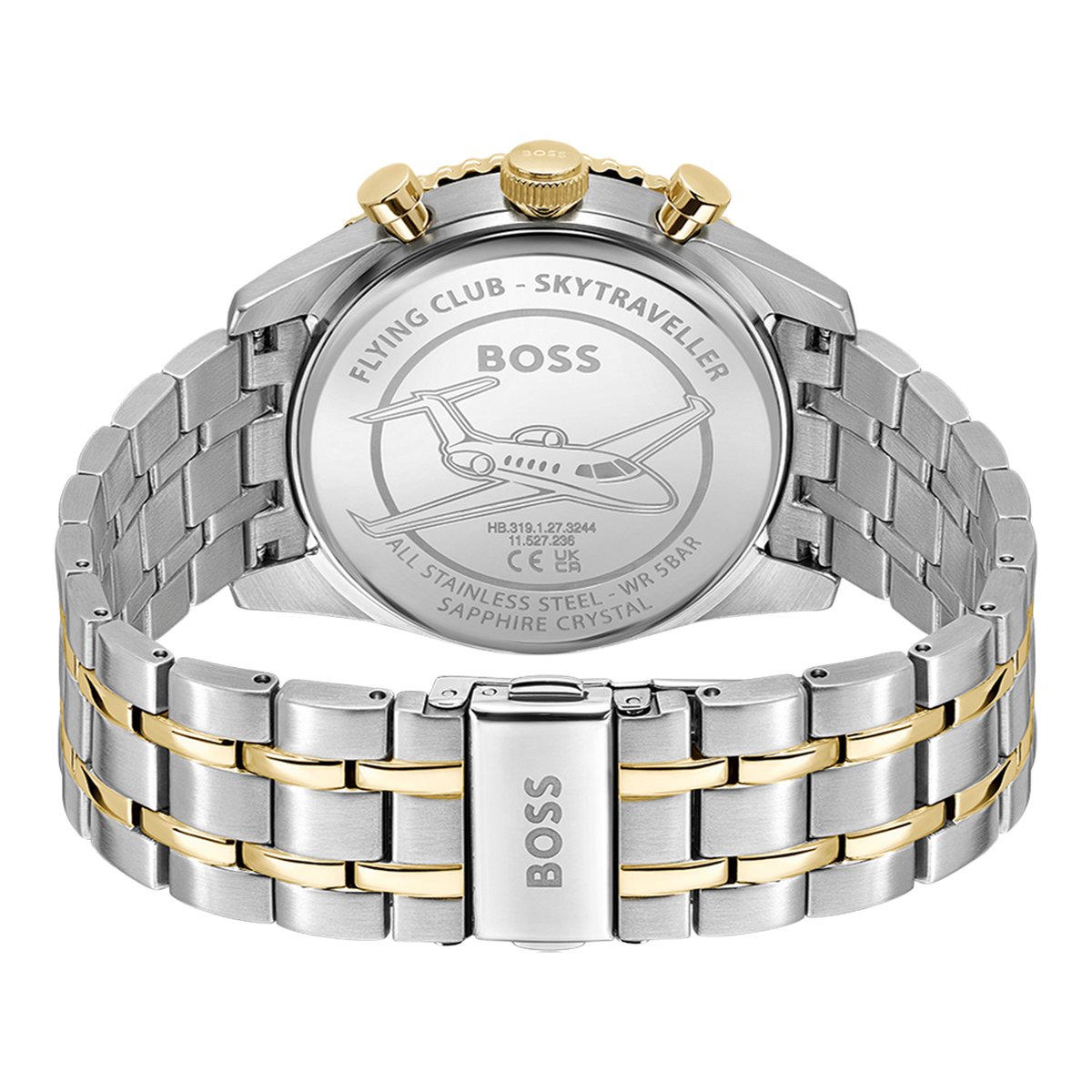 Montre Analogique SKYTRAVELLER argenté blanc argenté, BOSS