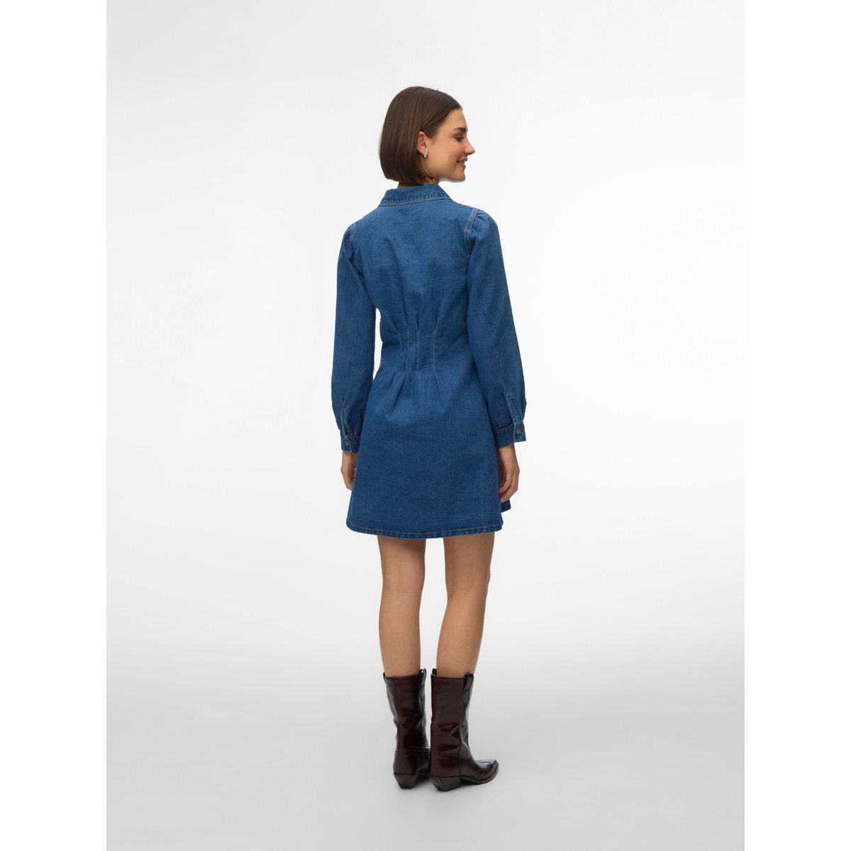 Robe En Denim medium blue denim, VERO MODA