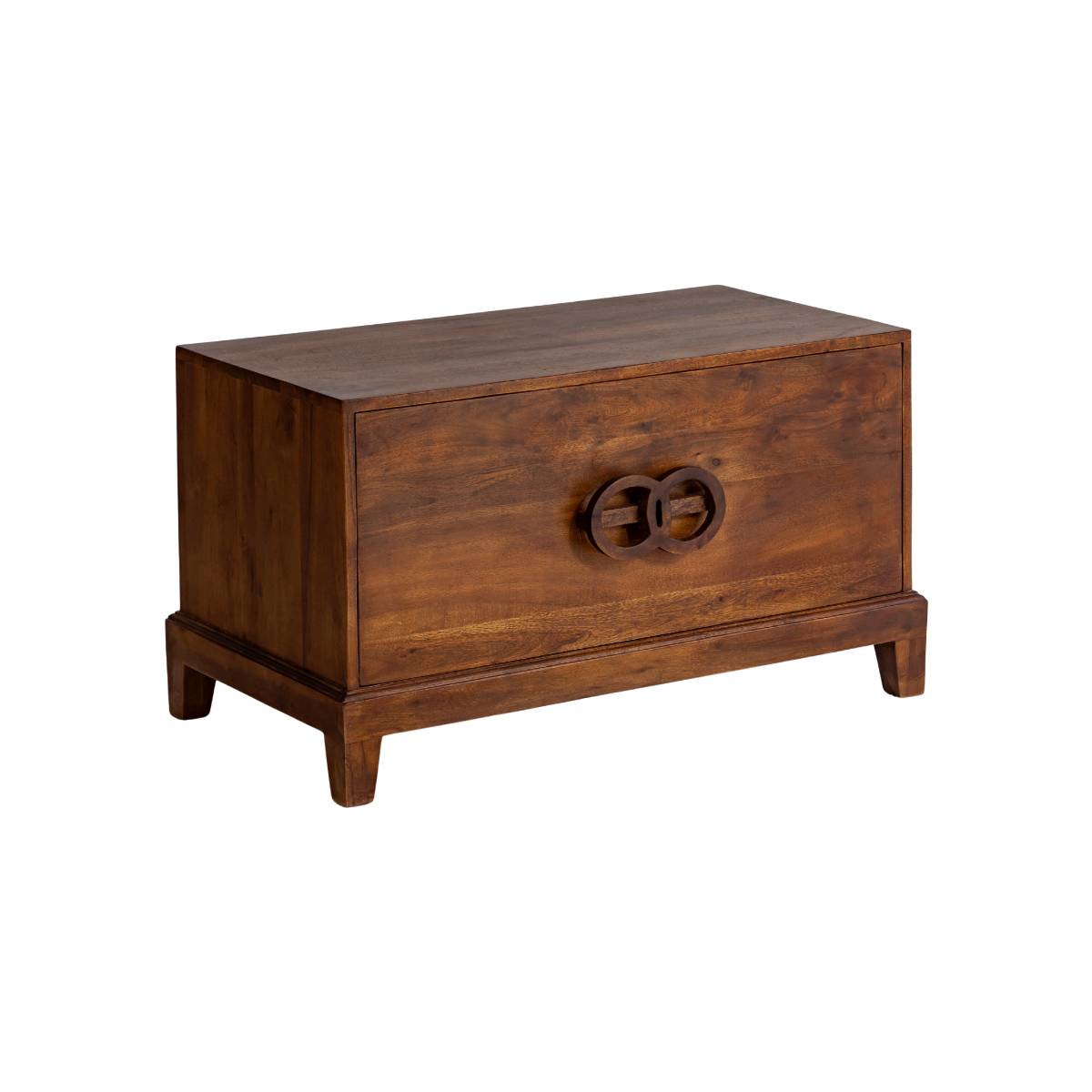 Table basse en bois d'acacia QUILLA bois foncé, MADE IN MEUBLES 
