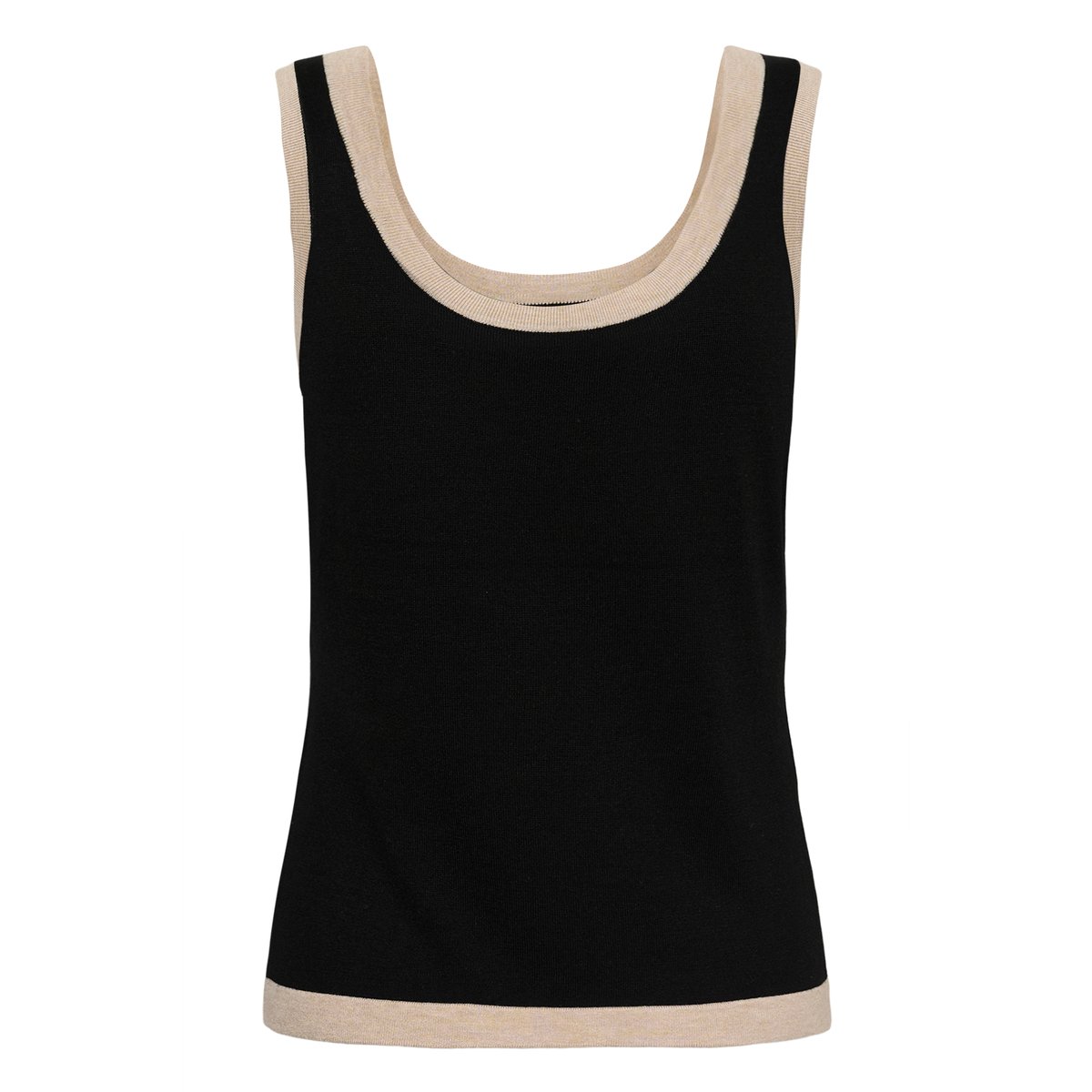 Pullover tricoté noir black deep, KAFFE