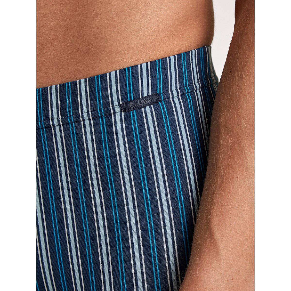 Boxer brief Coton GRAFIC COTTON insigne bleu, CALIDA