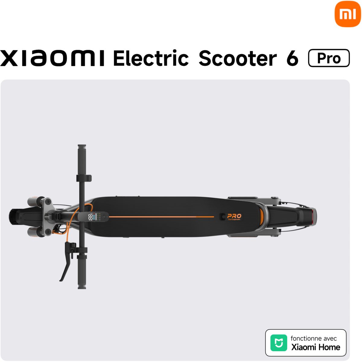Trottinette électrique Electric Scooter 6 Pro Noir noir, XIAOMI
