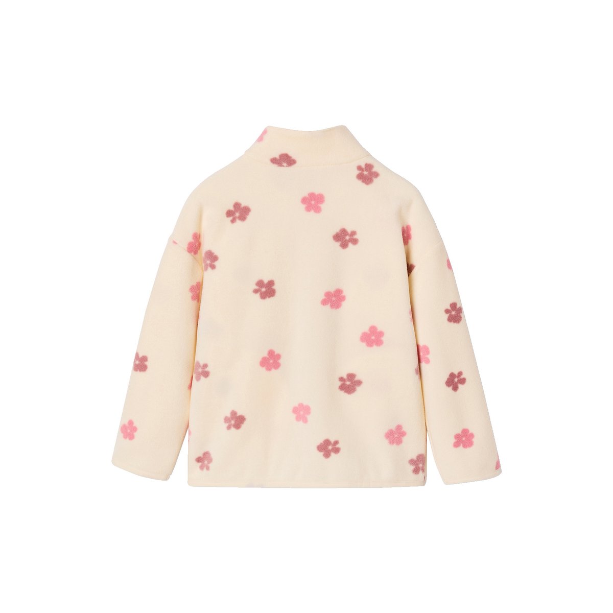 Sweat polaire zippé vanille, VERTBAUDET