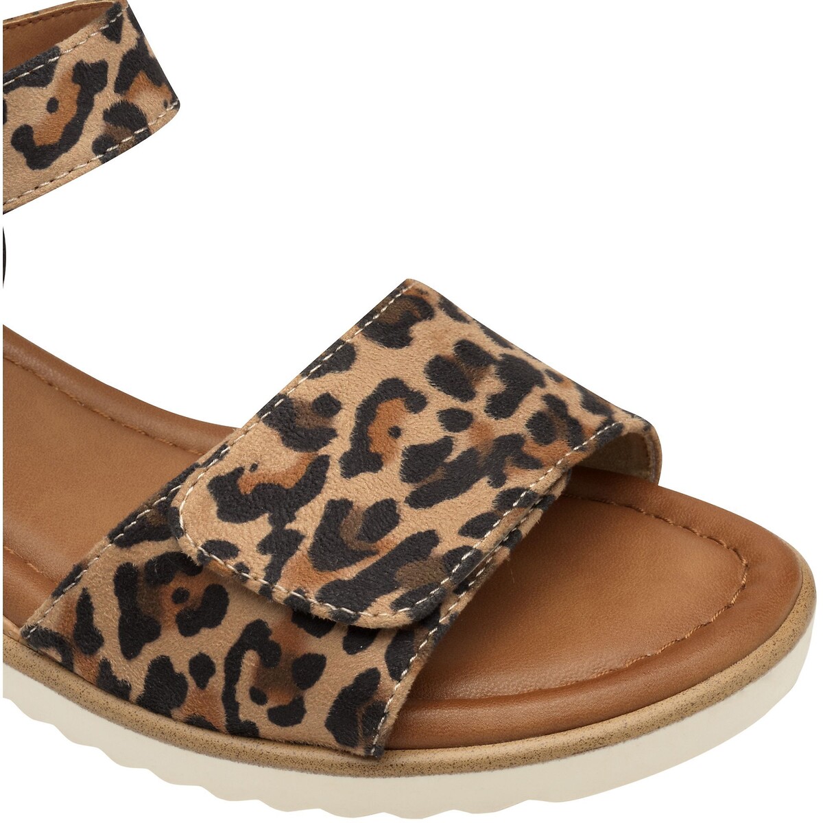 Adjustable Wedge Sandals leopard print, TAMARIS