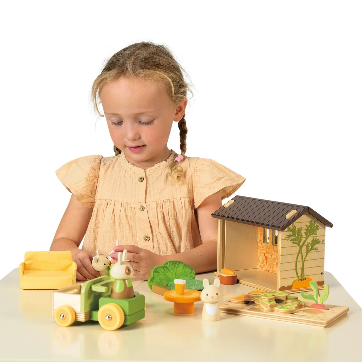 Le potager des lapins beige, TENDER LEAF TOYS