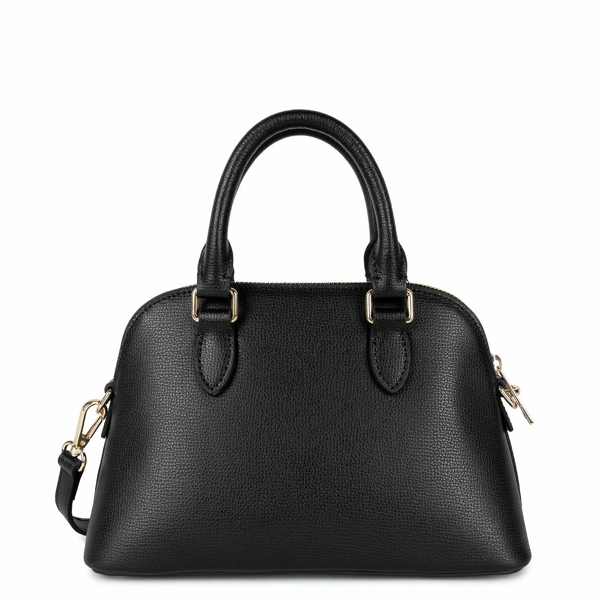 Sierra Jia Half Moon Bag with Zip Fastening, Medium black, LANCASTER