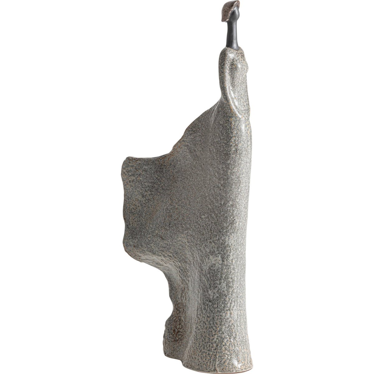 Figurine décorative en céramique blanc cassé moucheté, RECOLLECTION