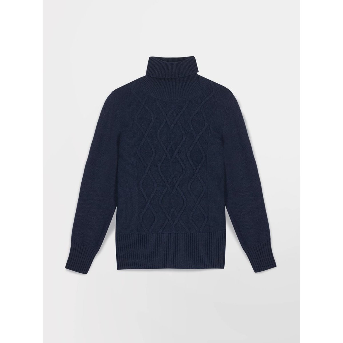 Pull col roulé KEVIACOL19032 marine, TBS