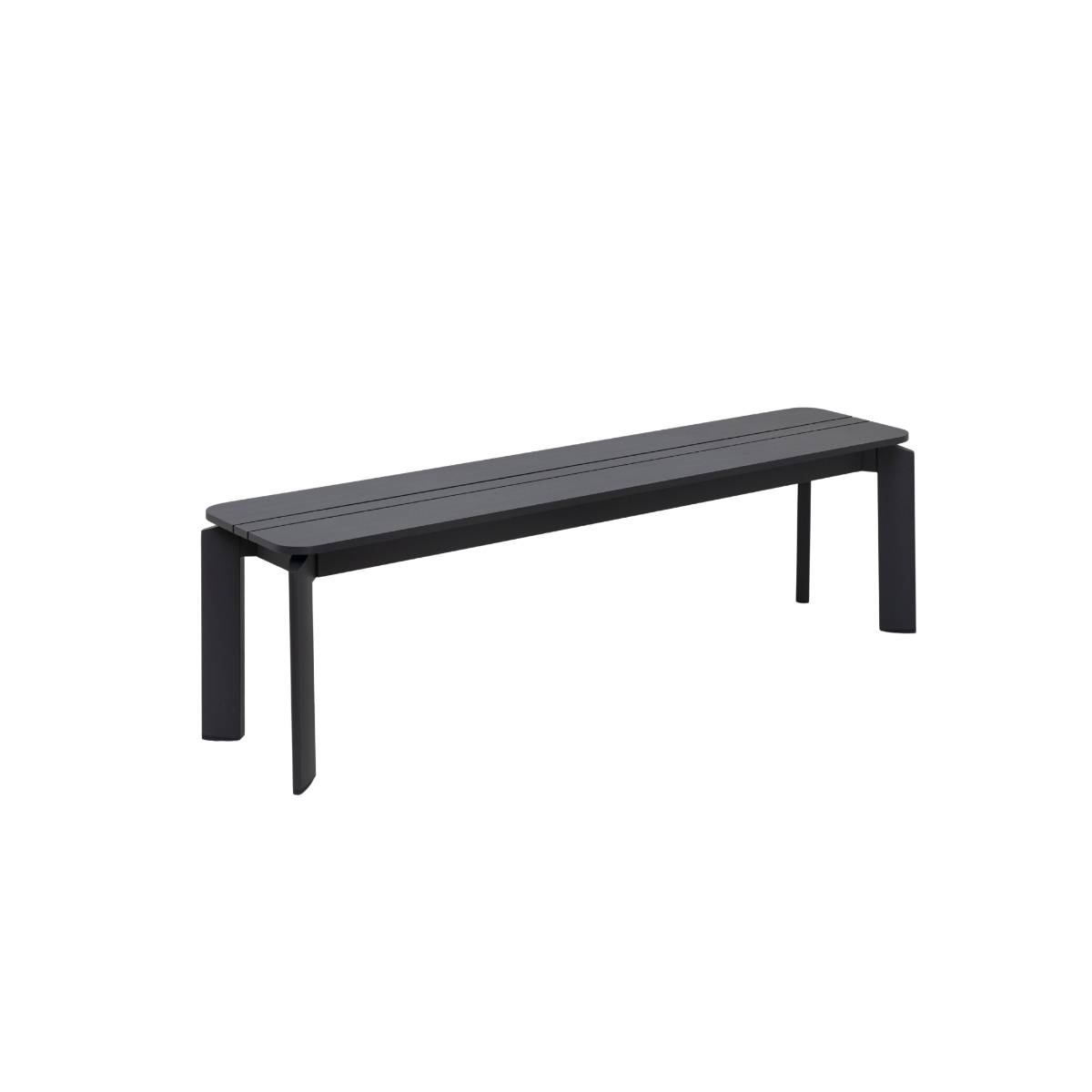 Banc de jardin en aluminium APOLLON gris, MADE IN MEUBLES 
