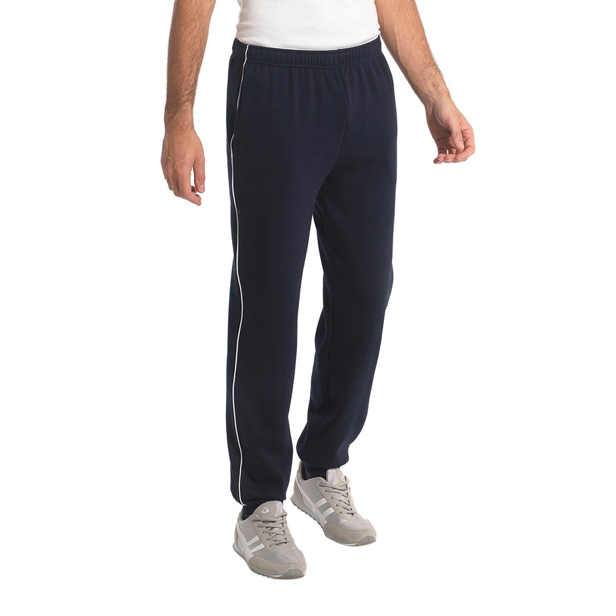 Pantalon de jogging en molleton gratté marine, DAXON