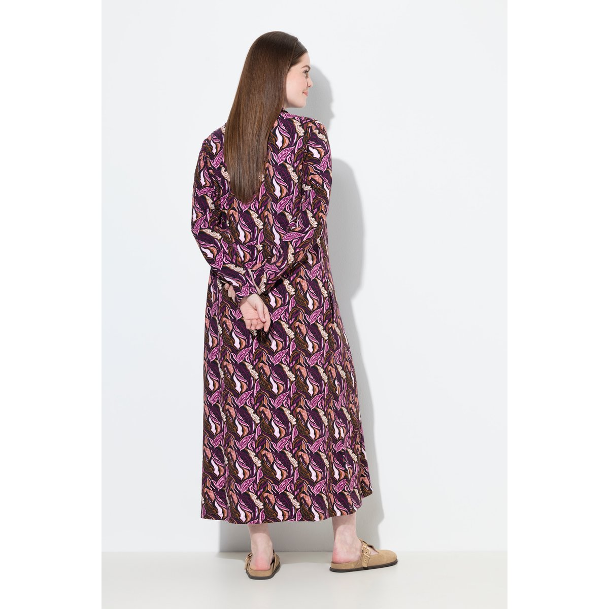 Robe en molleton de coton bio baies de forêt, ULLA POPKEN