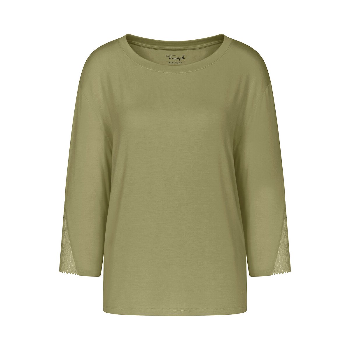 Aura Spotlight Pyjama Top olive, TRIUMPH