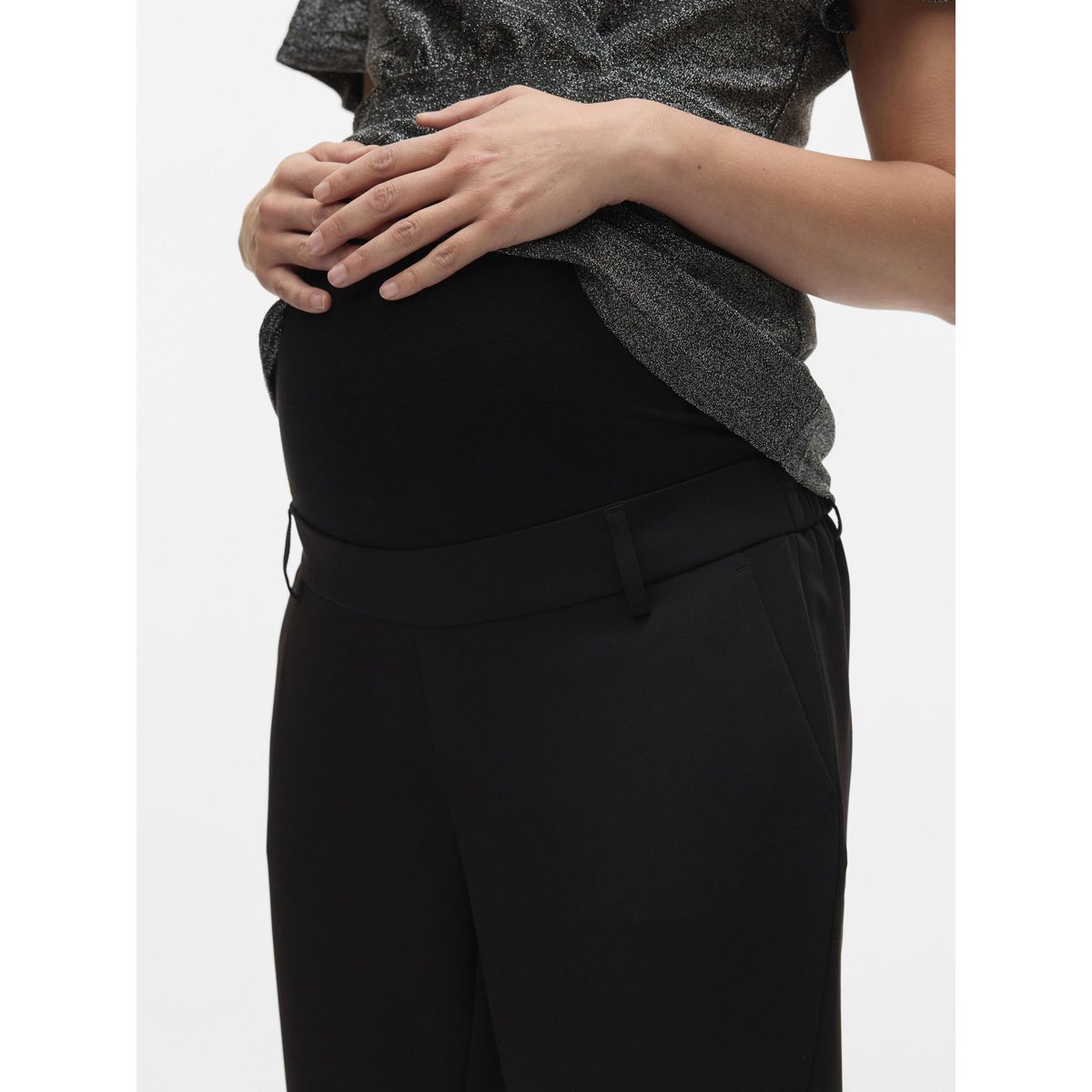Pantalon noire - black, MAMA LICIOUS