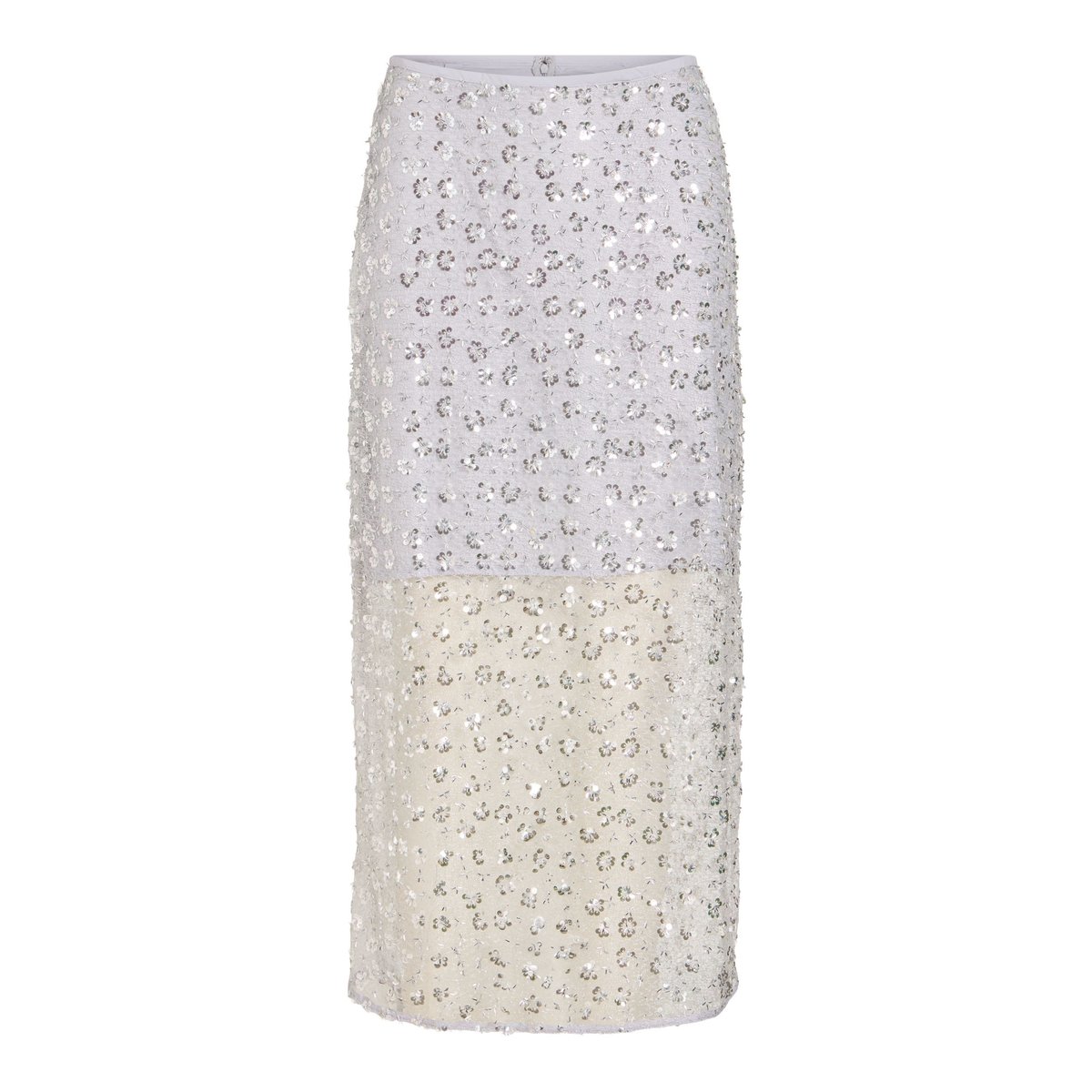 Jupe Mi-Longue gris - silver1, VILA