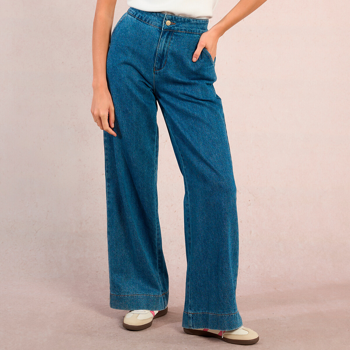 Wide Leg Jeans blue denim, MOLLY BRACKEN