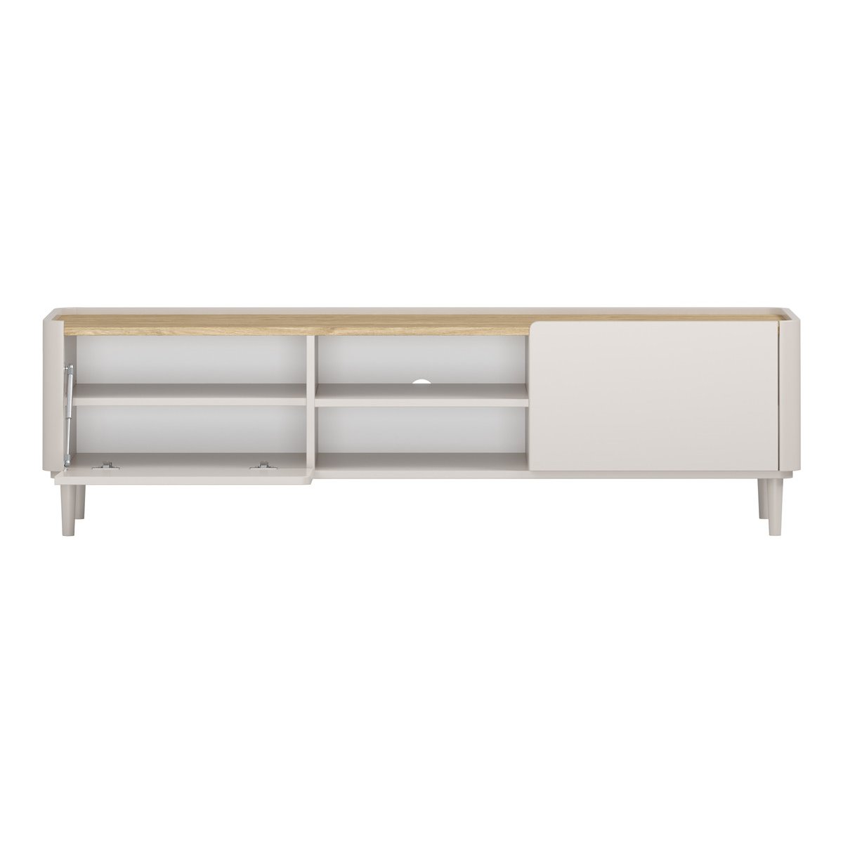 Meuble TV 170 cm , ANYRA beige, BOBOCHIC