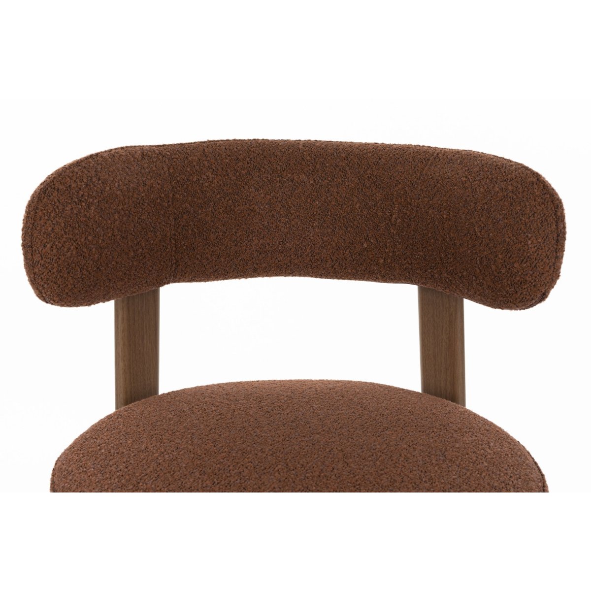 Chaise design empilable en tissu (lot de 2), ROBYN rouge, BOITE A DESIGN