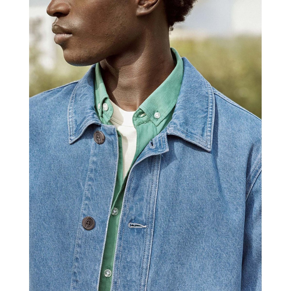 Veste LIFFRE denim clair, FAGUO