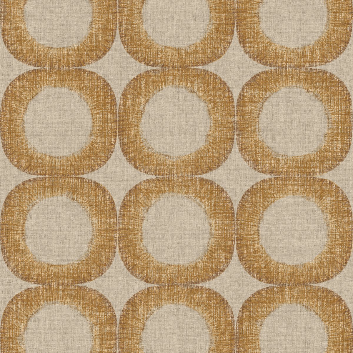 Papier peint cercles Harmonie sable, SUBLIME
