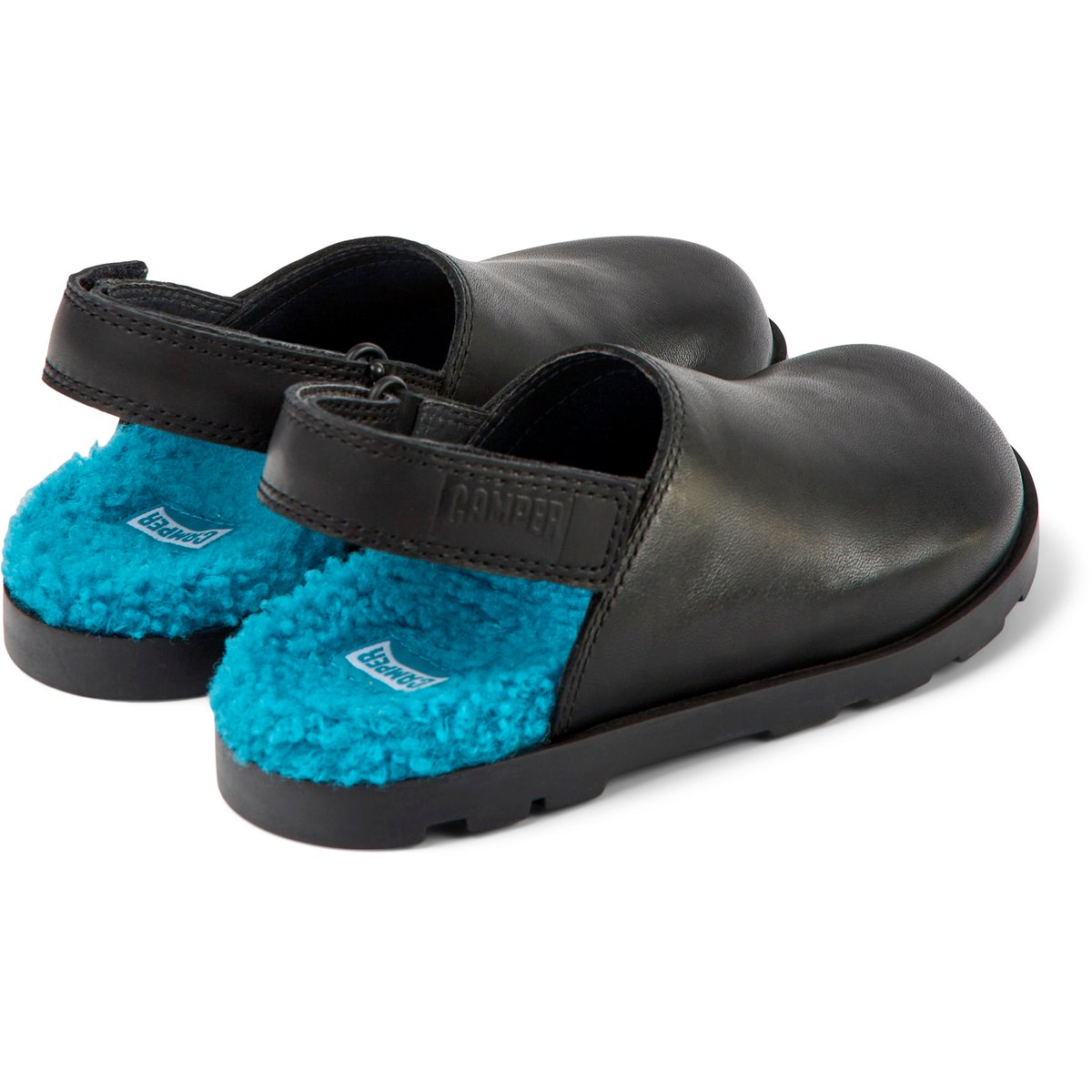 Sandales Brutus cuir noir, CAMPER
