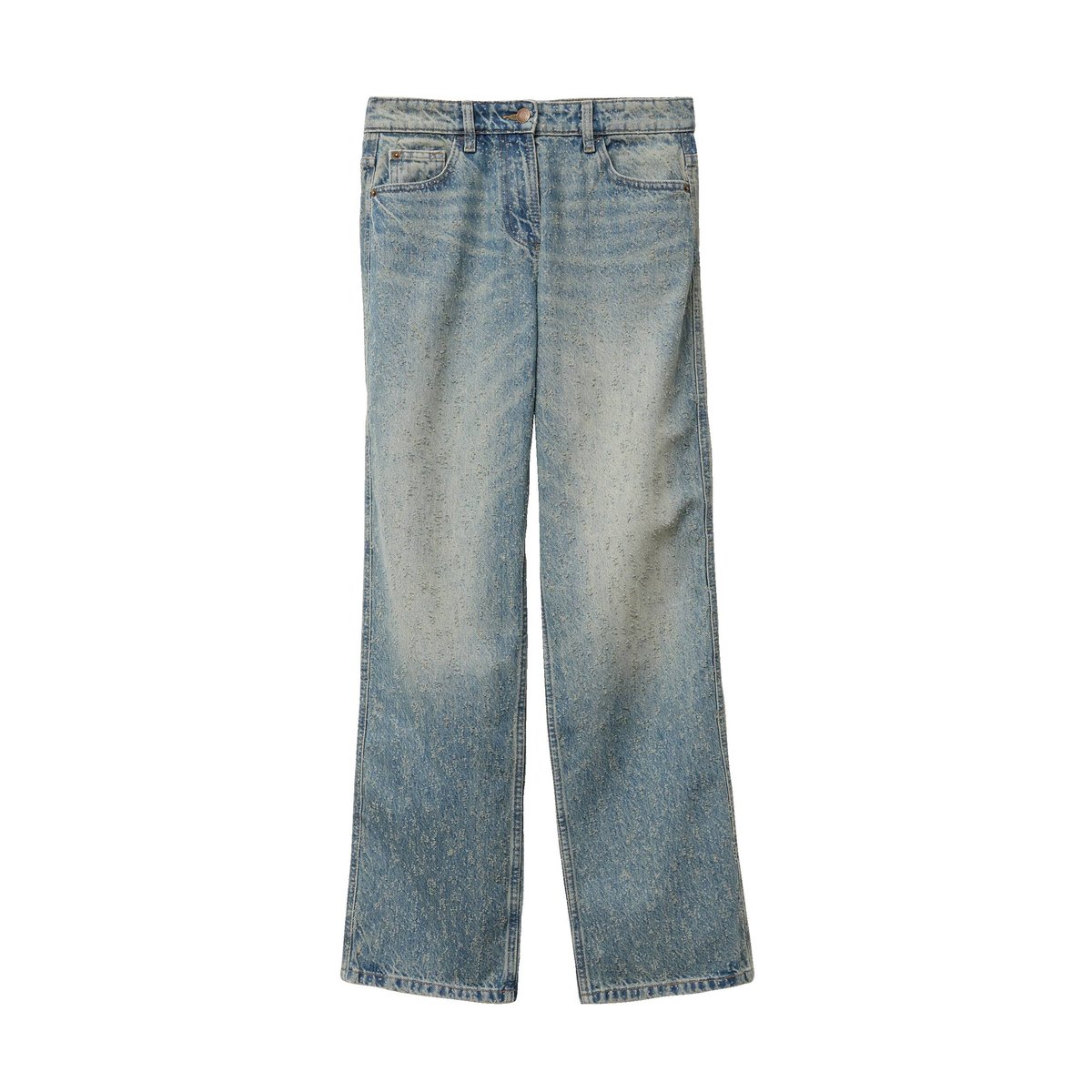Jean droit taille standard denim dirty, CACHE CACHE